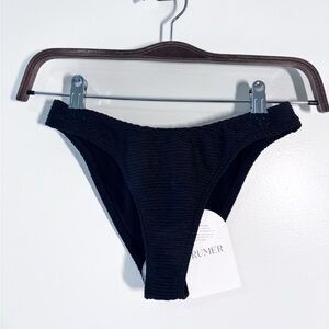Rumer The Label Rosa Bikini Bottom Black Size S M NWT